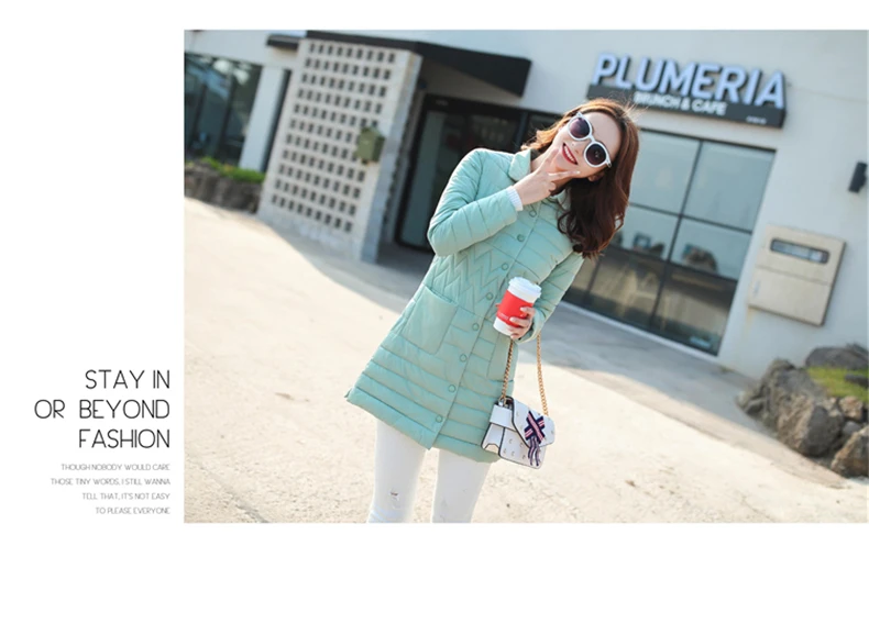 Women Slim Down Long Jacket Winter Turtleneck Down Cotton Coat Double Breasted Warm Parkas Snow Outwear Large Size