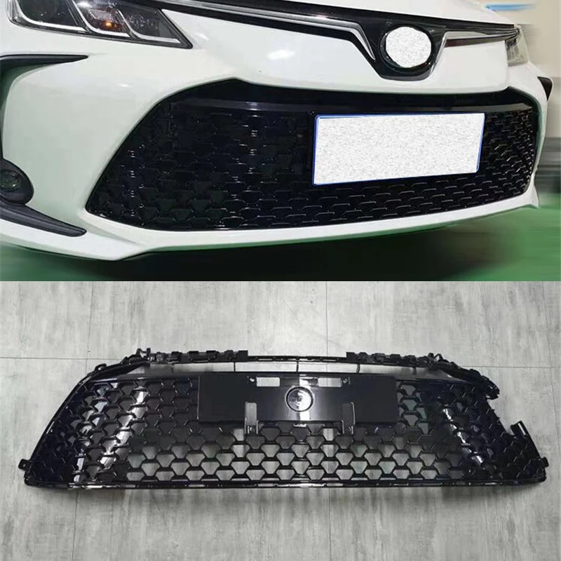 

For Toyota New Corolla Front Bumper Car Grille The Improved Black Grilles ABS Decorative Cover 2019-2023 Year