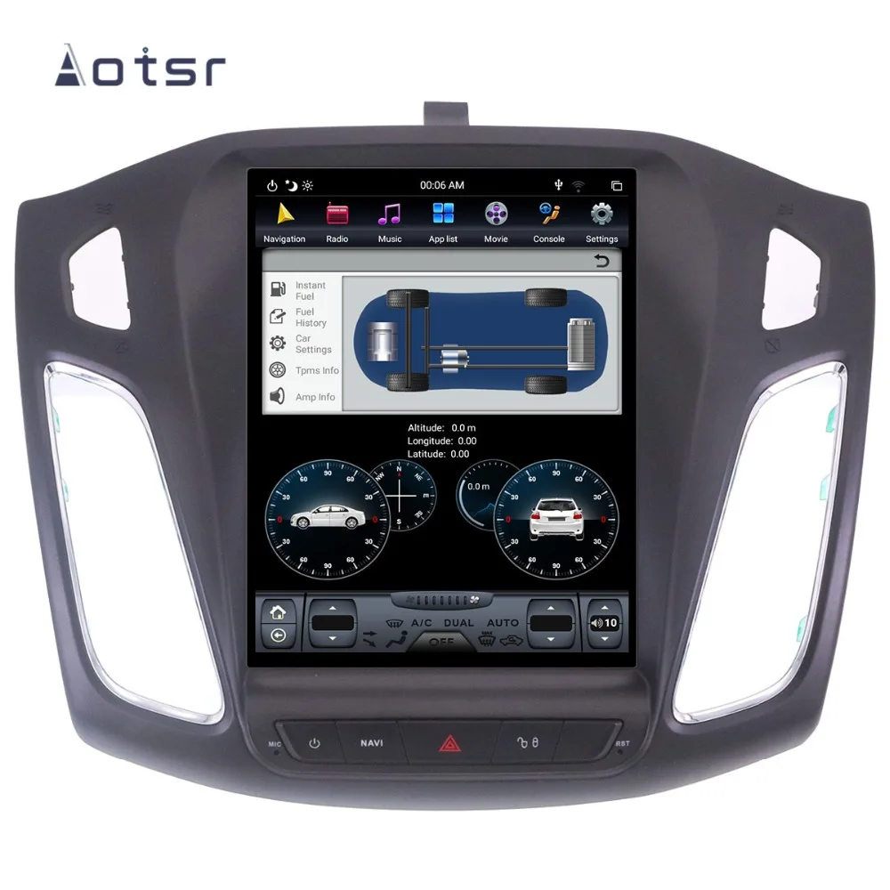 Flash Deal Car Multimedia Android 8.1 Tesla style GPS Navigation For Ford Focus 2012-2017 Auto stereo radio headunit wifi car dvr car audio 4