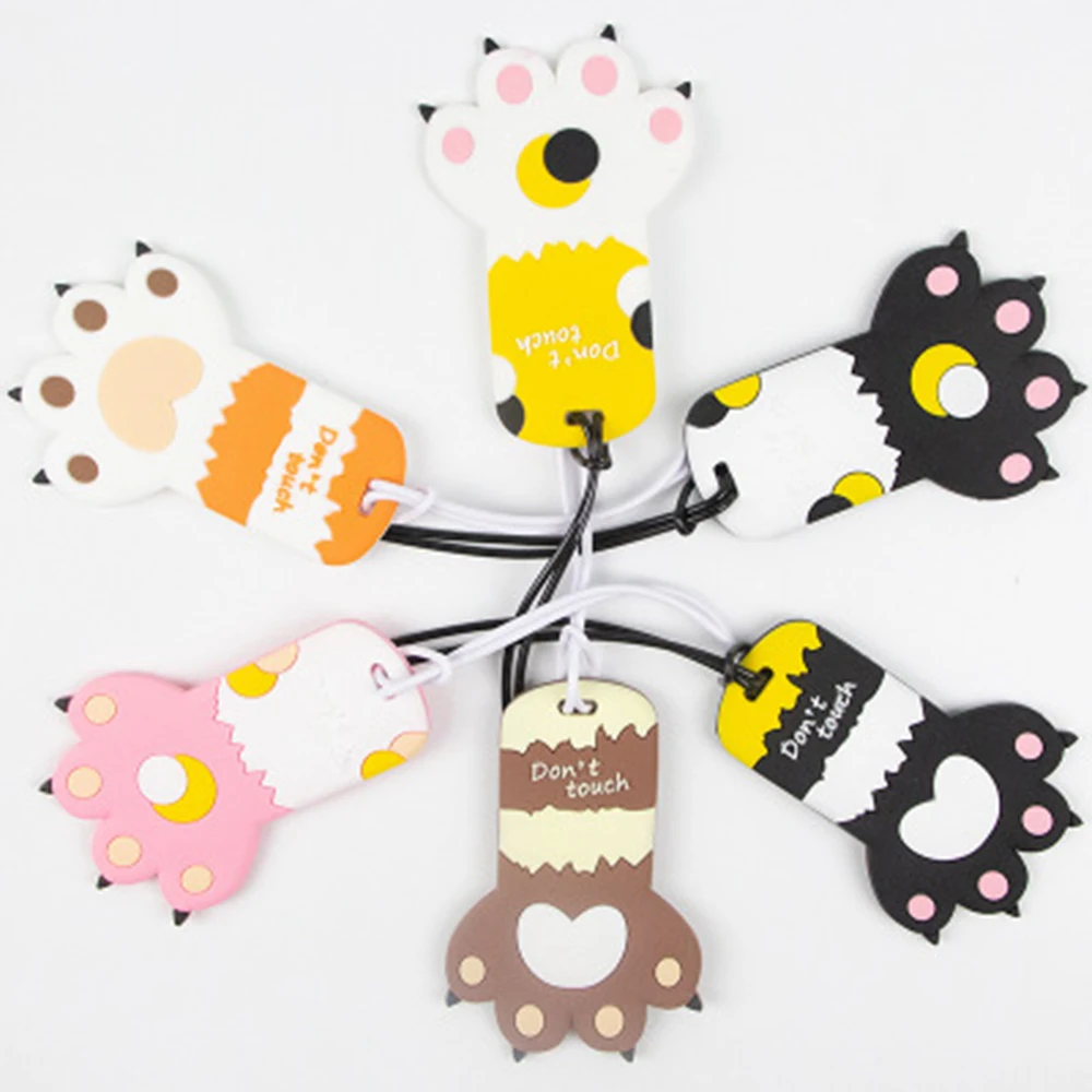 

Cartoon Animal Cat Claw Luggage Tags Suitcase Portable Silica Gel Holder Travel Accessories ID Addres Label Baggage Boarding