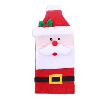 

NEW YEAR 2021 Christmas Doll Wine Bottle Set Creative Doll Old Man Snowman Elk Wine Set Christmas Bottle Bag Decorations