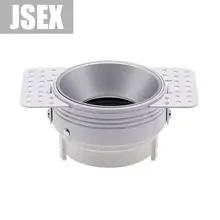 

Round Recessed Ceiling Mount Downlight Frame Bracket LED MR16/GU10 Lamp Socket Holder Base Rimless Spot Lighting Fitting Fixture