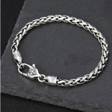 Мужской браслет 5 мм серебро 925