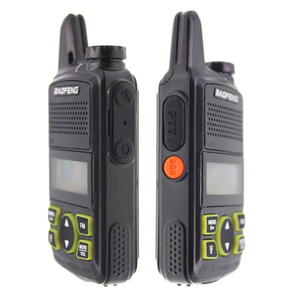 2 шт./лот BAOFENG T1 мини двухстороннее радио BF-T1 Walkie Talkie UHF 400-470mhz 20CH портативный Ham FM CB радио портативный приемопередатчик