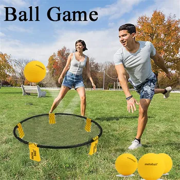 

Combat Ball Game Set Bouncing Volleyball Game Suite Beach Grass Backyard Beach Fun Game Foldable Easier To Store Health Sports