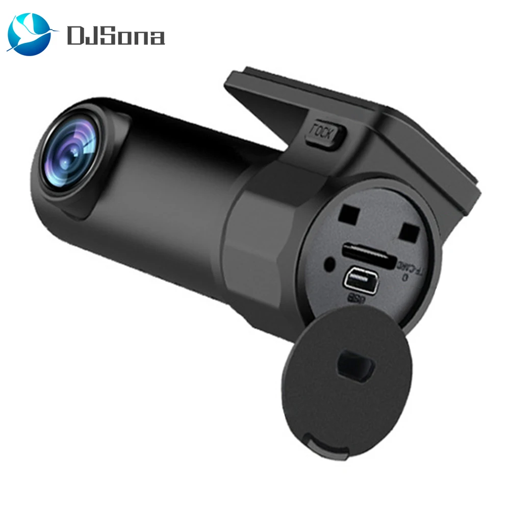 DJSona Mini 1080P Full HD Smart Dash Cam 32 Гб 170 градусов Wifi Скрытый цифровой видеорегистратор для автомобиля видеокамера ночная версия g-сенсор рекордер