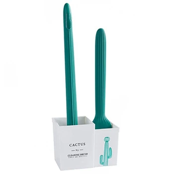 

Long Handle Soft Hair Design Aromatherapy Cleaning Brush Set Nordic Modern Cactus Printing Suitable For Bathroom Toilet