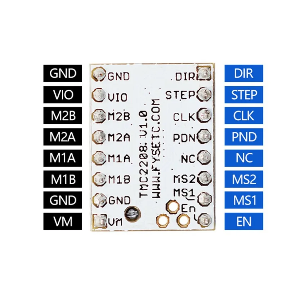 TMC2208 V1.0 шаговый двигатель с плавным бесшумным драйвером бесшумный отличная стабильная защита для деталей 3d принтера