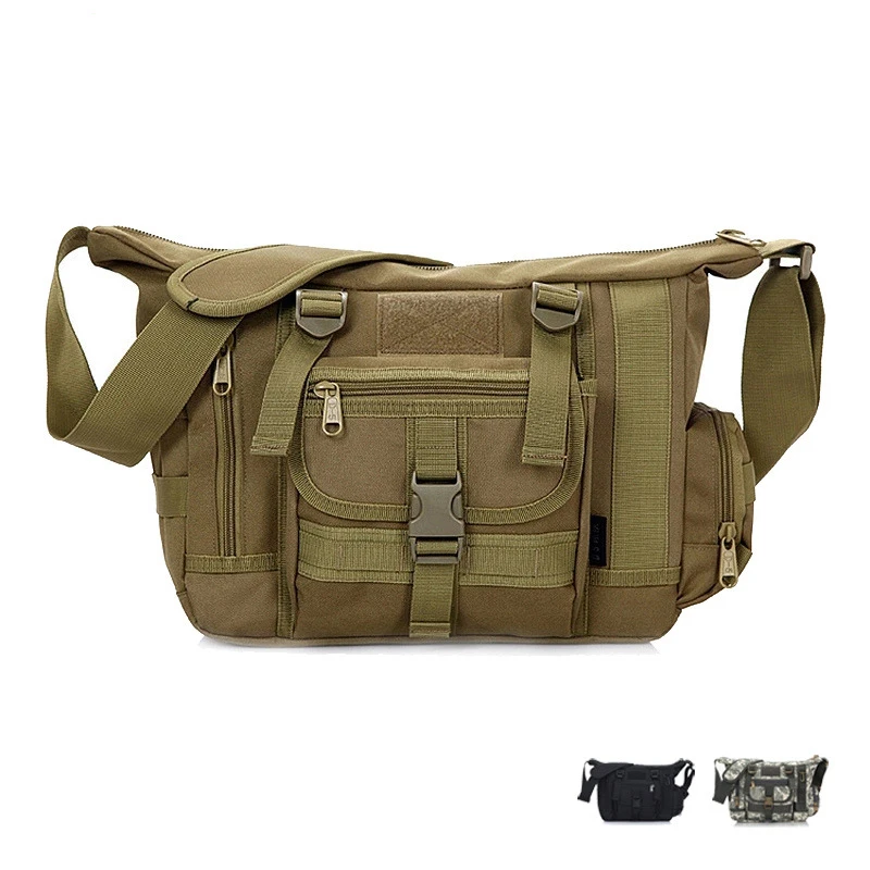 Camuflagem ao ar Bolsa de Ombro Único à Prova Livre Dnylon Água Náilon Portátil Lazer Esporte Bolsa Crossbar Exército Táticas Caminhadas Mochila
