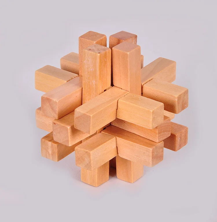 Классическая обучающая игрушка для взрослых Burr Puzzle Series Luban Lock Class 14 Brain Teaser