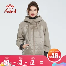 Astrid 2021 Spring coat women Outwear trend Jacket Short Parkas casual fashion female high quality Warm Thin Cotton ZM-8601