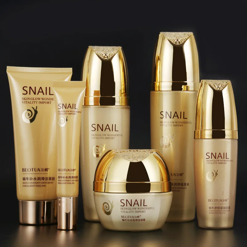 

Bode Snail Liquid Lubrication Six Pieces Set Gift Box Moisturizing Water Tender Silky Facial Care Suit Skin Care Products