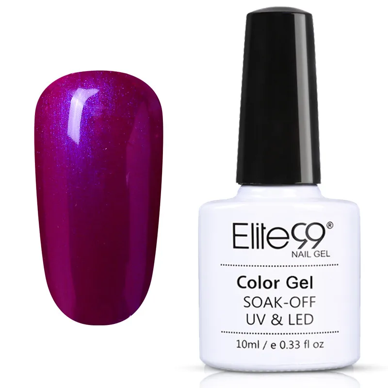 Elite99 Alcoholic Removal One Step Gel 10ml One Step UV Gel Varnish 3 in 1 Nail Polish LED Soak off Hybrid Long Last Gel Lacquer - Цвет: 0172