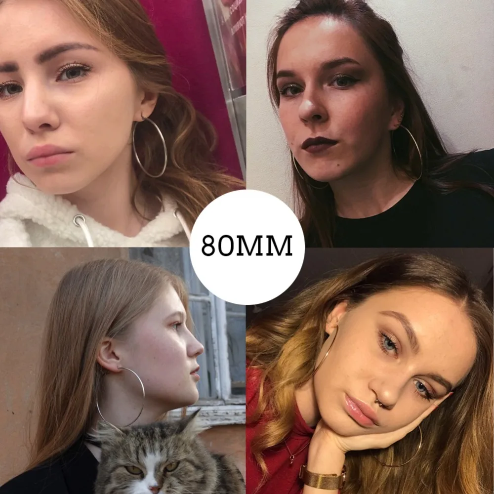 HUGE HOOP EARRINGS FOR WOMEN 