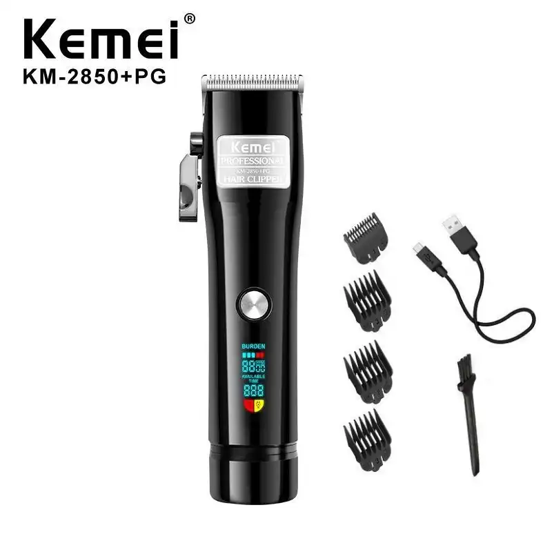 kemei men's electric powerful cordless styling tools hair clipper trimmer