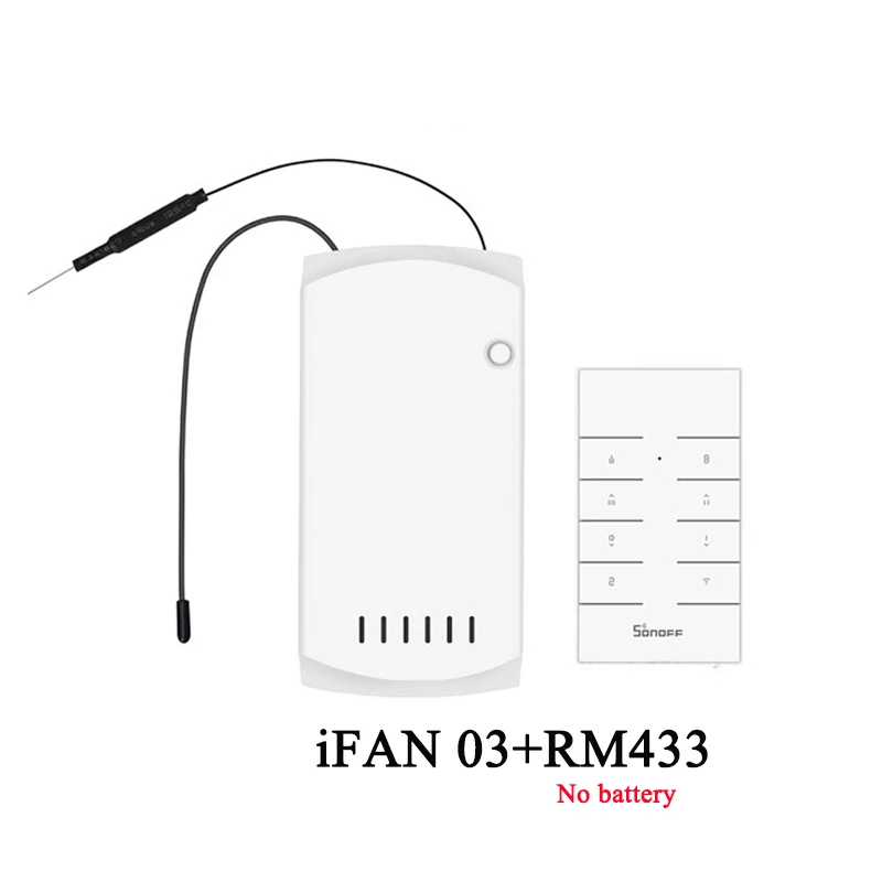 SONOFF iFan03 WiFi потолочный вентилятор и пульт управления светом поддержка RM433 пульт дистанционного управления с помощью приложения ewelink для умного дома