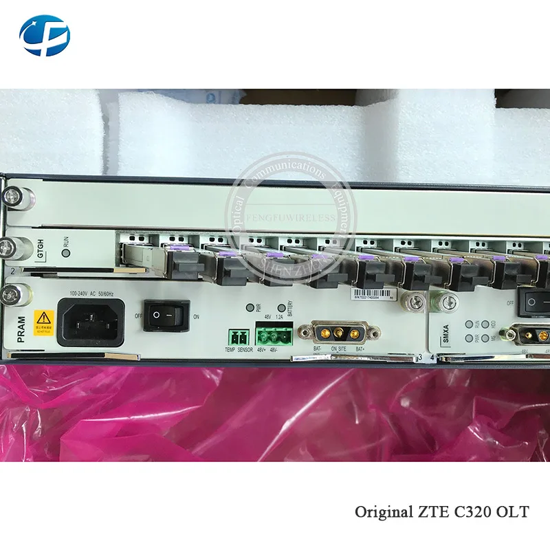 Мини zte C320 шасси OLT GPON AC источник питания с 10GE SMXA/3+ 1* коляска+ 16 портов GTGH C++ карта