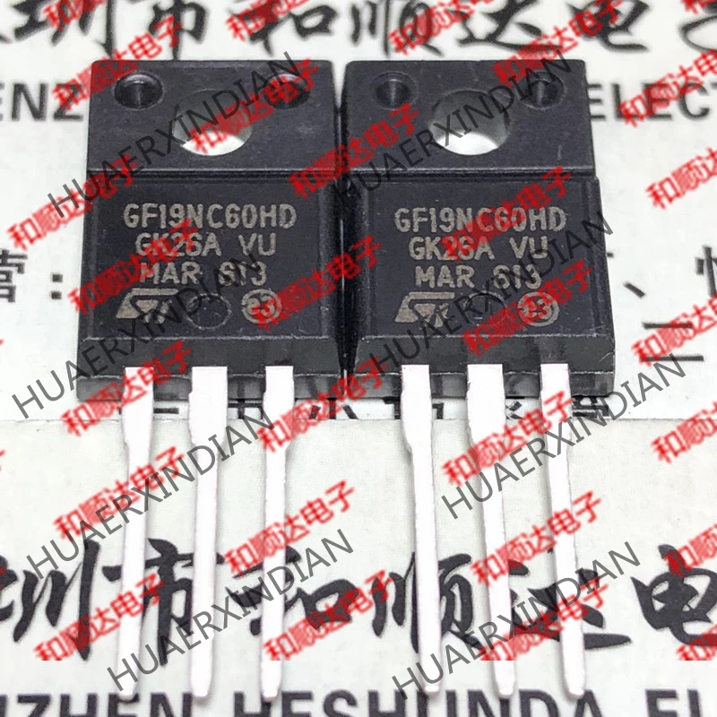 20 шт./лот GF19NC60HD STGF19NC60HD TO-220F 600V 9A