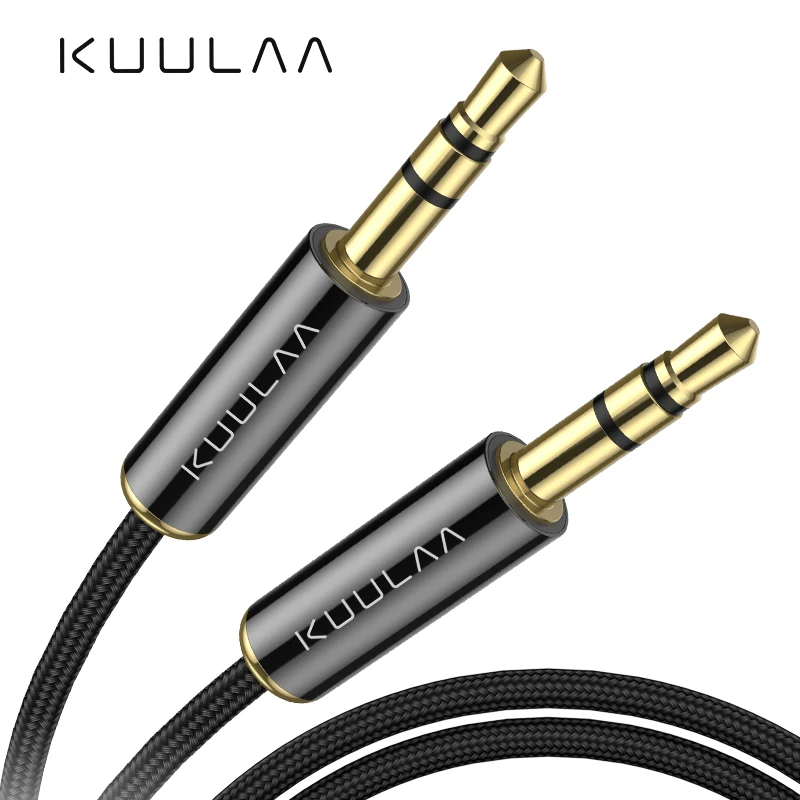 

KUULAA Jack 3.5 Audio Cable 3.5mm Speaker Line Aux Cable for iPhone 6 Samsung galaxy s8 Car Headphone Xiaomi redmi 4x Audio Jack