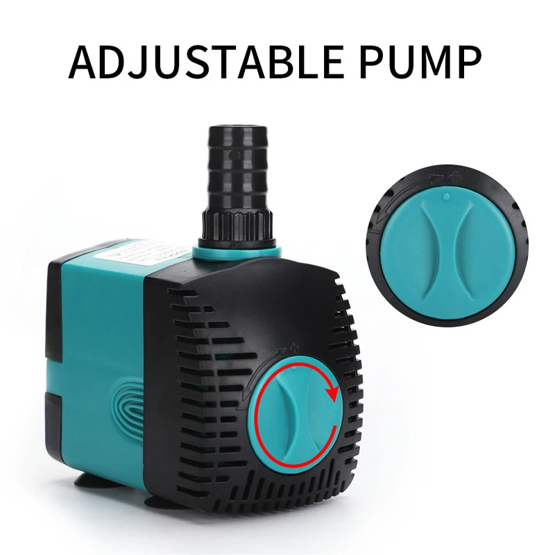 Water Pump Aquarium Water Pump Fish Tank Pump 60/50/35/25/15/10/6/3W Ultra-Quiet Submersible Water Fountain Pump Filter Fish Pond Aquarium Water Pump Tank Fountain 220V-240V
