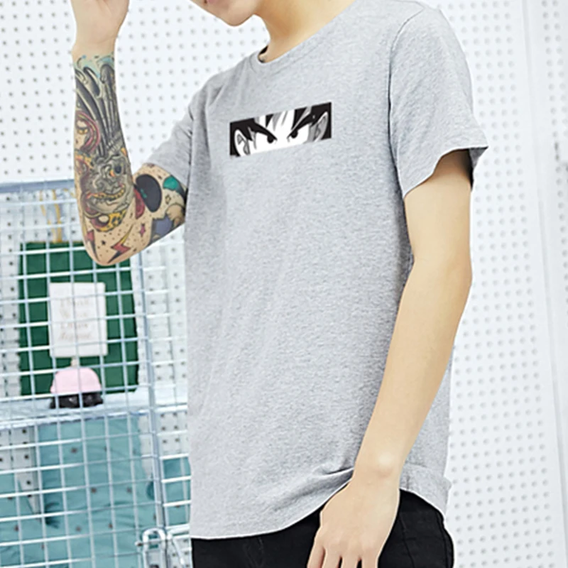 men clothes 2019 dragon ball Rick and Morty T-shirt Bodycon compression shirt Vogue New Arrival All-match Straight streetwear