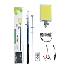 Портативный прожекторный фонарь recargable светодиодный кемпинговая лампа для палатки свет прожекторы 4,5 М удочка для дома COB аварийная лампа