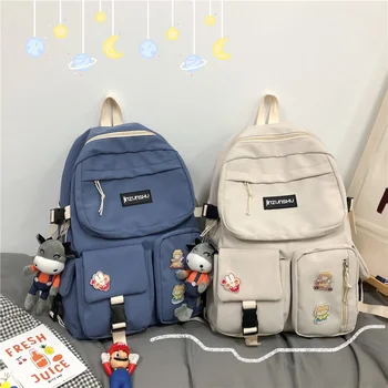 

Girls Backpack Waterproof Nylon Casual portable rucksack shulders bag leisure large capacity schoolbag female travel women brand