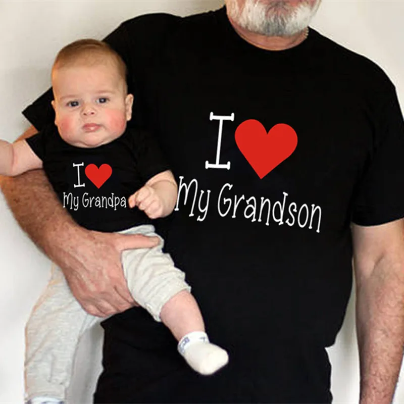 My Hero Friend Grandson and Grandpa Matching Black Family Matching Outfits Black Men Tshirt Baby Bodysuit Clothes 5