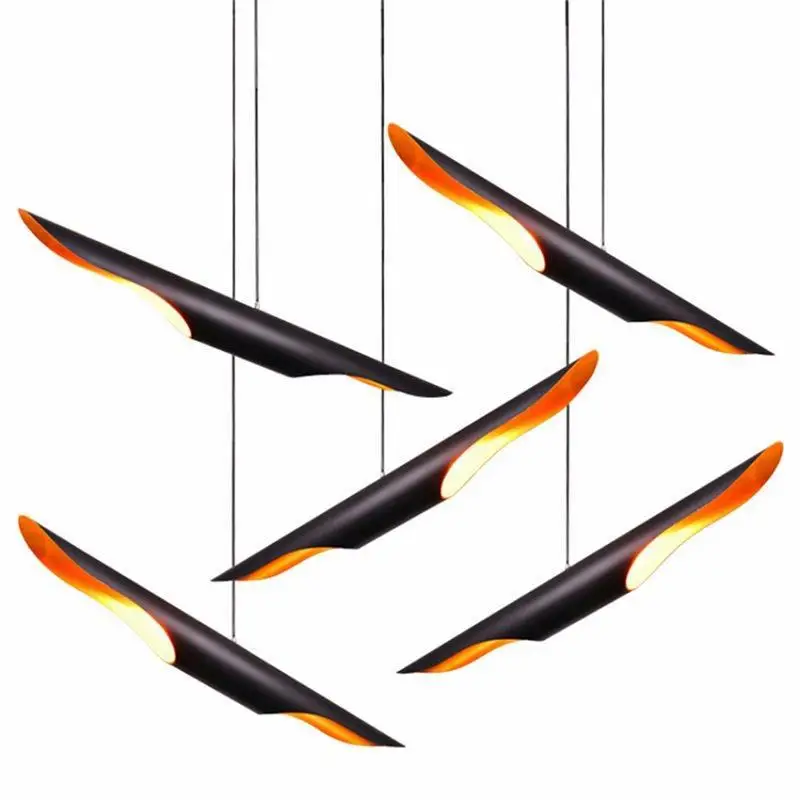 

Aluminum Led Pendant Lights Modern Decor Living Room Bedroom Pendant Light Black Iron Kitchen Home Hanging Lamp Light Fixtures