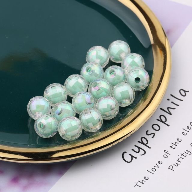 Transparent Symphony AB Earth Beads Acrylic Ab Color Beads Accessories Handmade Beaded diy Bracelet Necklace Material