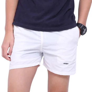 

Summer Men Boy Shorts Mid Waist Beach Outdoor Sports Basic Comfortable Cotton Blend Solid Color Casual Shorts