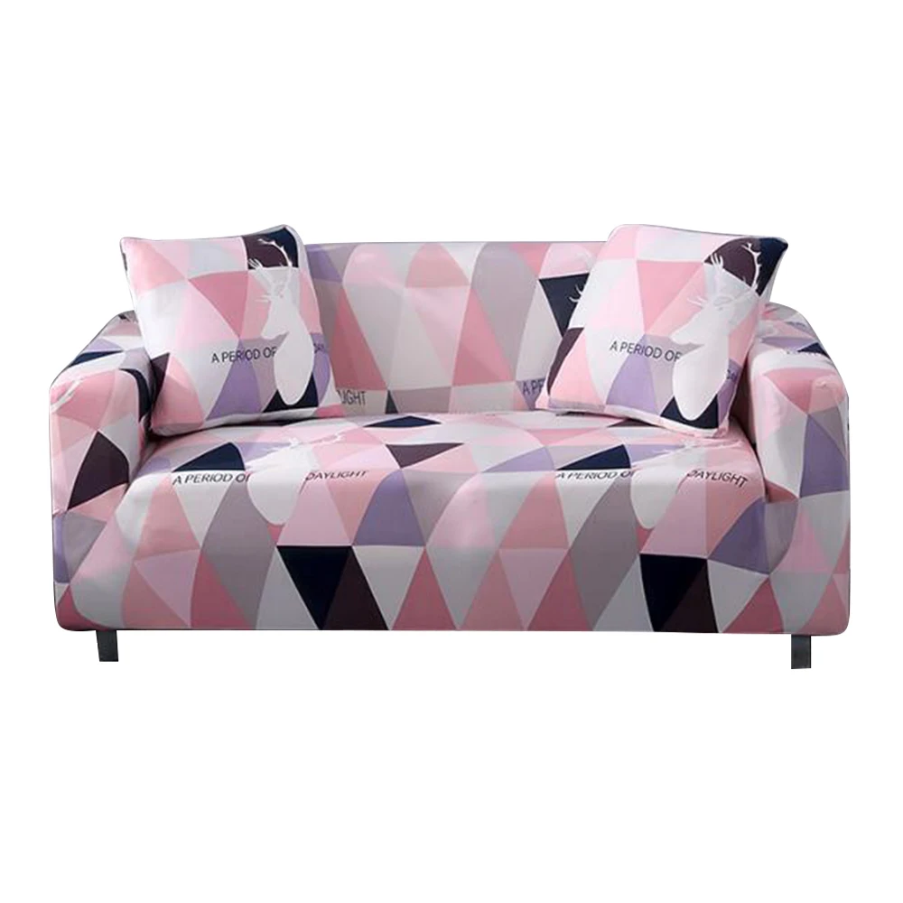 Pink grid Эластичные Чехлы эластичный чехол на диван в гостиной крышка M L XL XXL XXXL XXXXL форма покрывало на кресло - Цвет: Pink grid