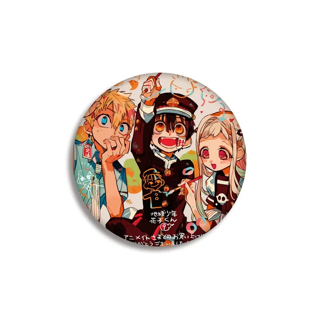 Toilet Bound Hanako Kun Anime Badges on a Backpack NENE Anime Icons Pins Badge Decoration Brooches Metal Badges For Clothes DIY 18