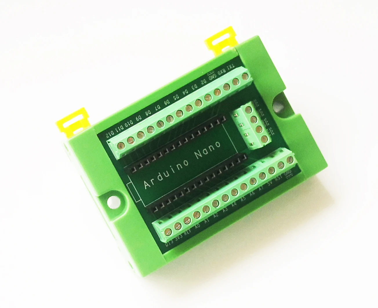 Arduino Nano Din Rail Mount Screw Terminal Block Breakout Module - Demo ...