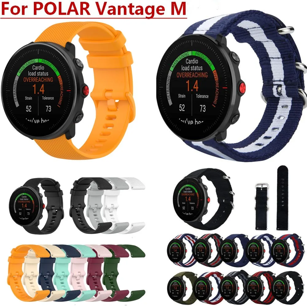 Силиконовый браслет COMLYO для POLAR vantageM сменный нейлоновый ремешок смарт-часов vantage M