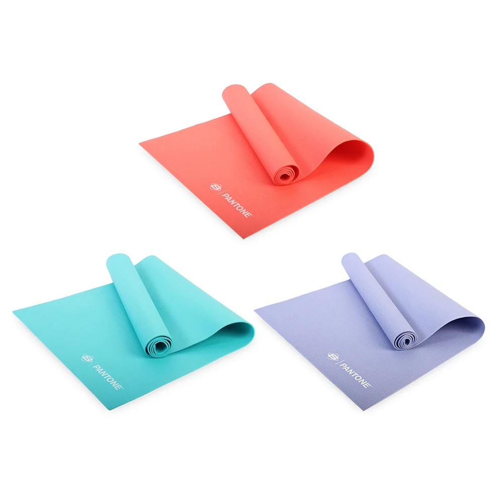 Pantone 4 мм ПВХ коврик для йоги для старших любителей Фитнес Бодибилдинг