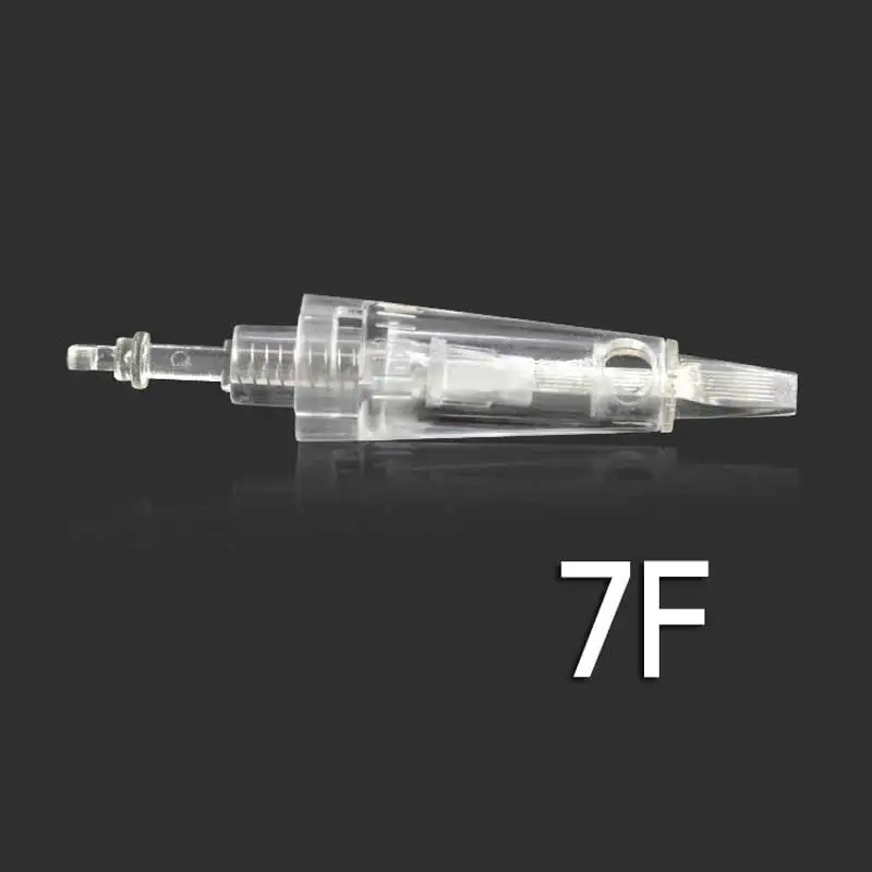 7F 100 шт.(штыковой разъем) картриджи иглы обеззараженные для перманентного макияжа машины иглы для татуировки бровей лайнер средство для губ - Габаритные размеры: 7F