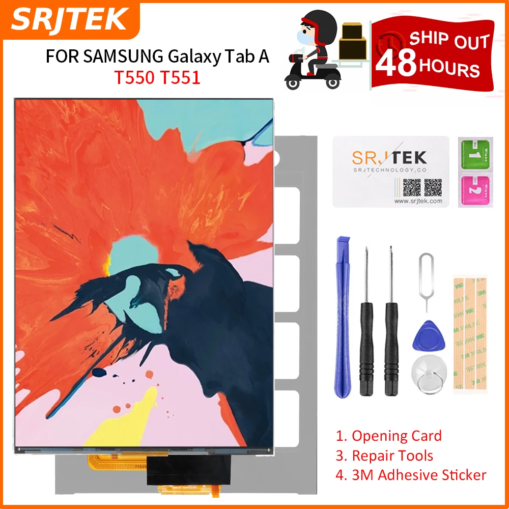 ЖК-дисплей Srjtek для Samsung Galaxy Tab A 9 7 SM-T550 T550 T551 T555 матричная панель экран монитор