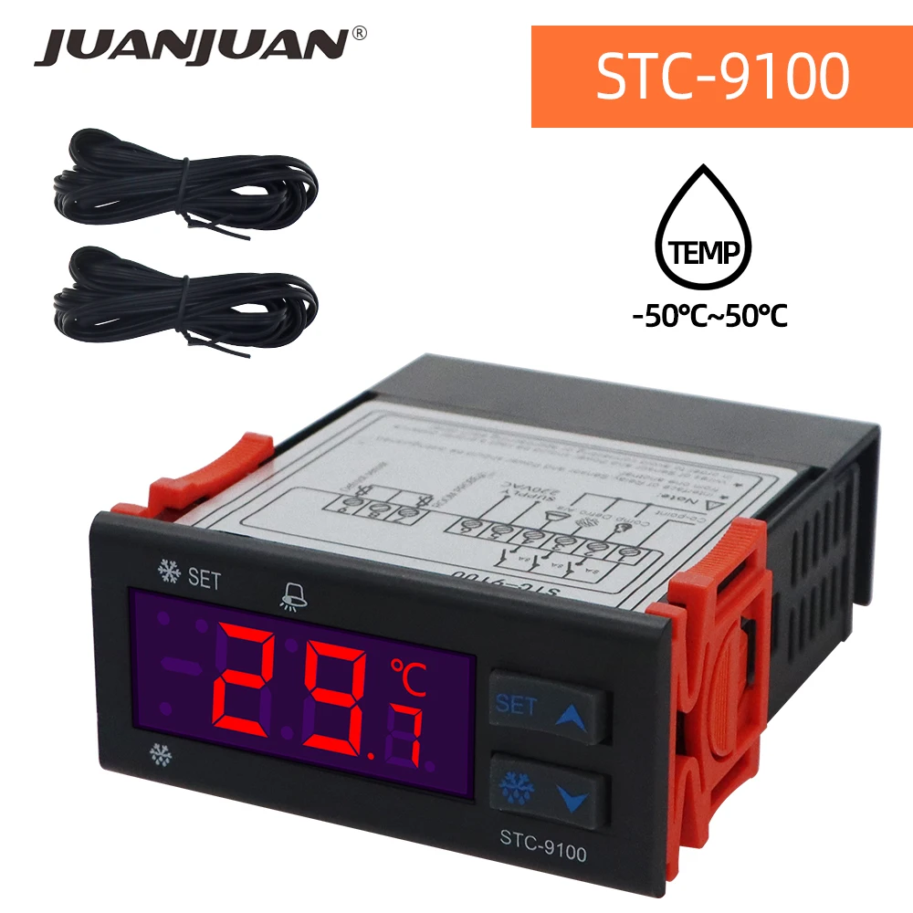 freezer thermostat stc 9100 display detail