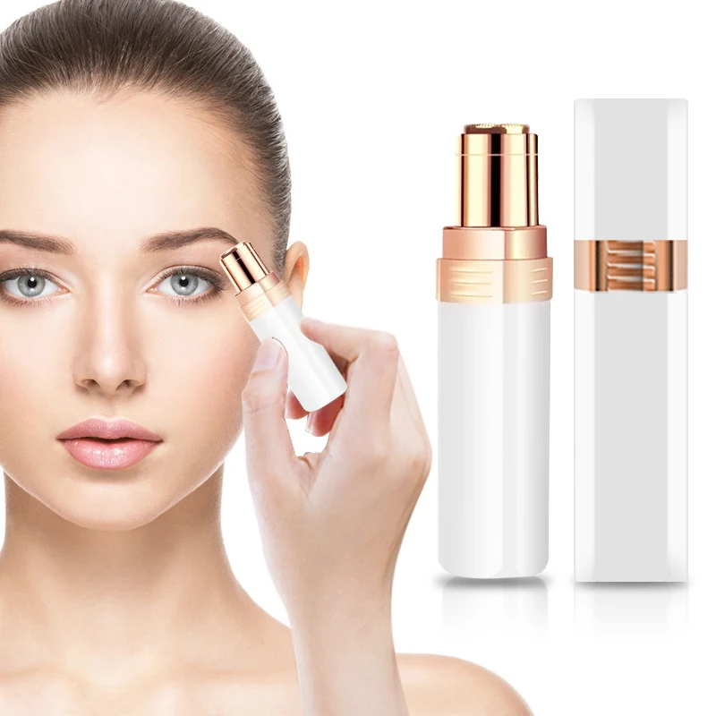 

Electric Eyebrow Trimmer Pen Shaving Knife Epilator Female Makeup Tools Painless Eye Brow Epilator With Cleaning Brush Tondeuse