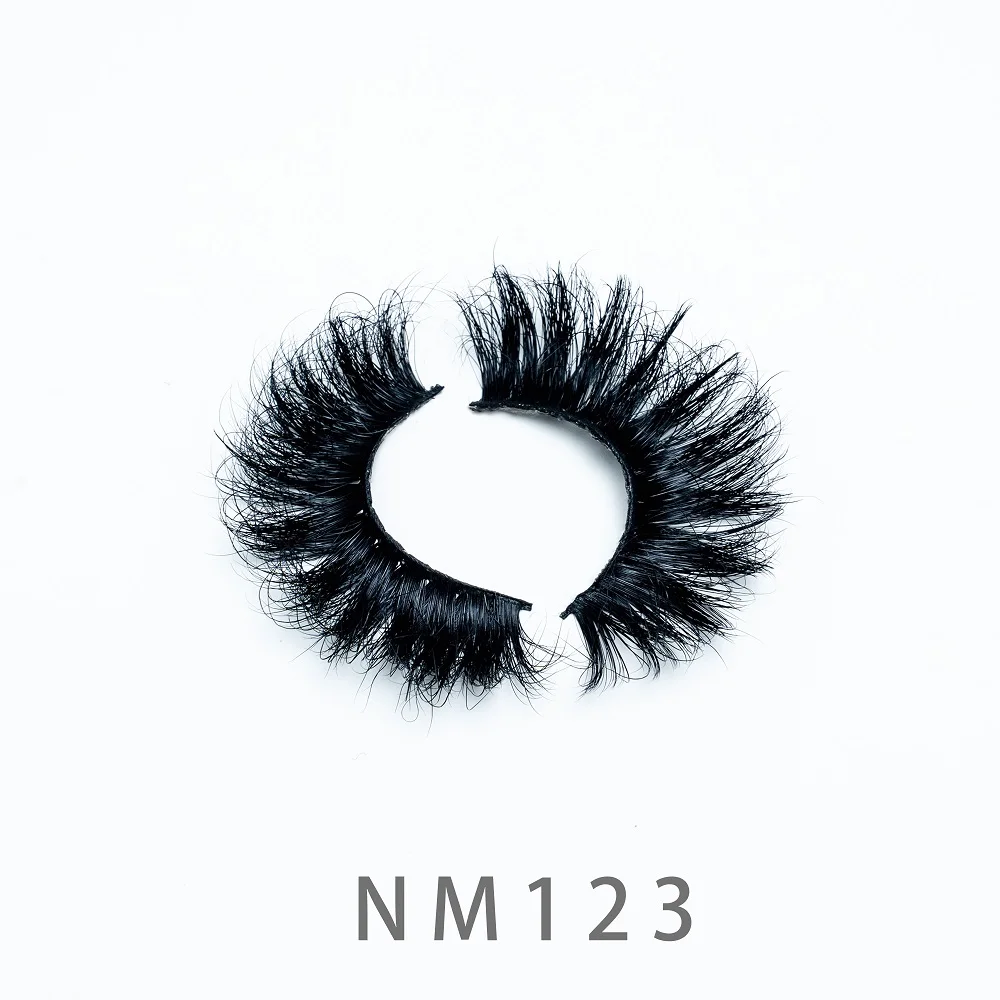 

20mm 5D NM123 Thick 3D Mink Strip False Natural Long Wispie Eyelashes Fluffy Eye Lashes Extension Reusable Makeup Beauty Tools