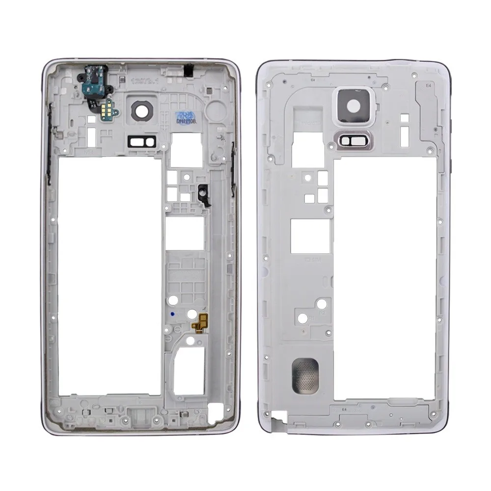 Для samsung Galaxy Note 4 N910 N910G N910F средняя часть корпуса Корпус рамка пластина рамка крышка Запасные детали часть