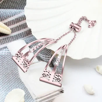 

Stainless Steel Bracelet Watch Strap Replacement Bangle for FitbitVersa Watch NC99