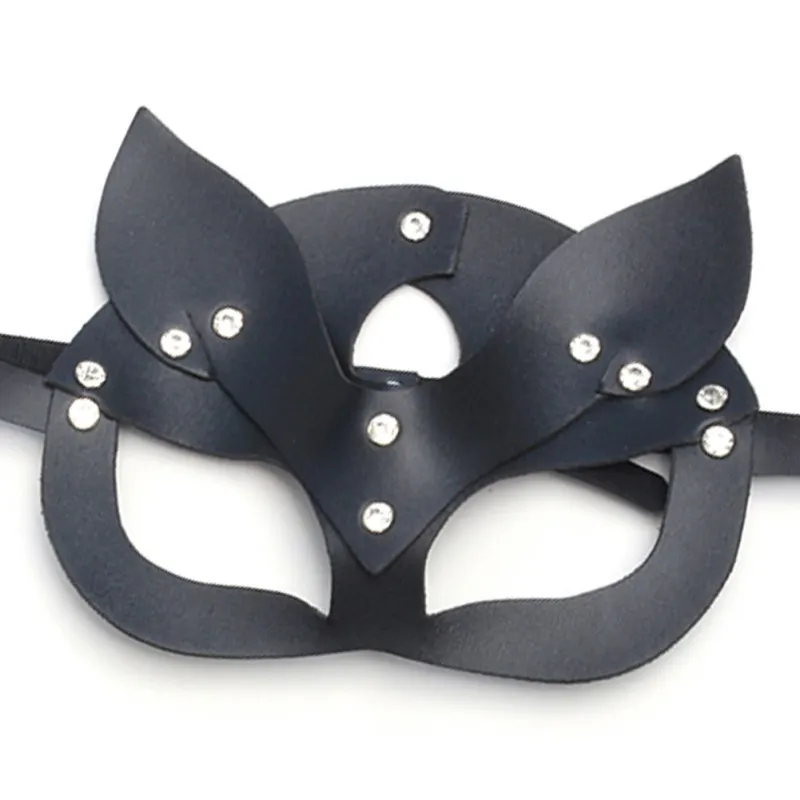 Женская сексуальная маска половина глаза Косплей лицо кошка кожаная маска косплей маска маскарадный мяч карнавальные Необычные маски