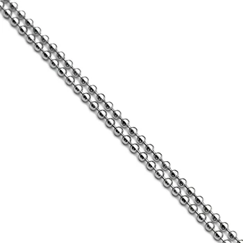 

1 Pack/lot 1.5mm 2.0mm 2.4mm 3.2mm Stainless Steel Bead Ball Chains Bead Chains For DIY Necklace Jewelry Making Findings