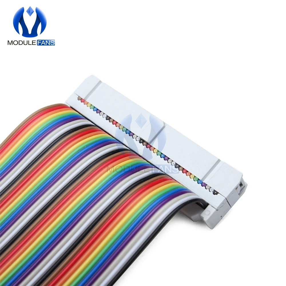 20 см 40 PIN Way GPIO Радужный ленточный кабель для Raspberry Pi Model B / +|cable gpio|cable ribboncable pin |