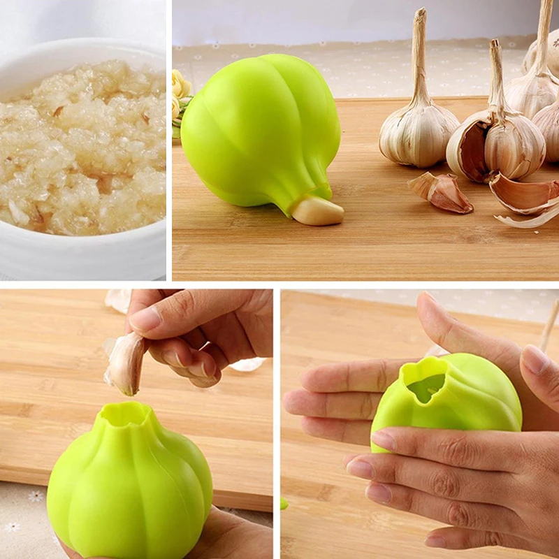 

1pc Creative Rubber Garlic Peeler Garlic Presses Ultra Soft Peeled Garlic Stripping Tool Home Kitchen Accessories