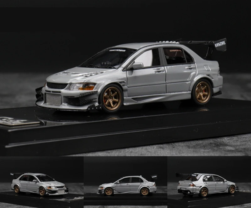 1: 64 масштаб EVO VII модель автомобиля девять поколения серая Смола высокая имитация статического состояния игрушечные машинки модлы изысканный коллекционный подарок