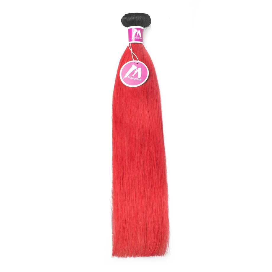 brazilian human hair extension straight bundles with frontal ombre colored T1B Red weave 30 inch for black women remy hd full