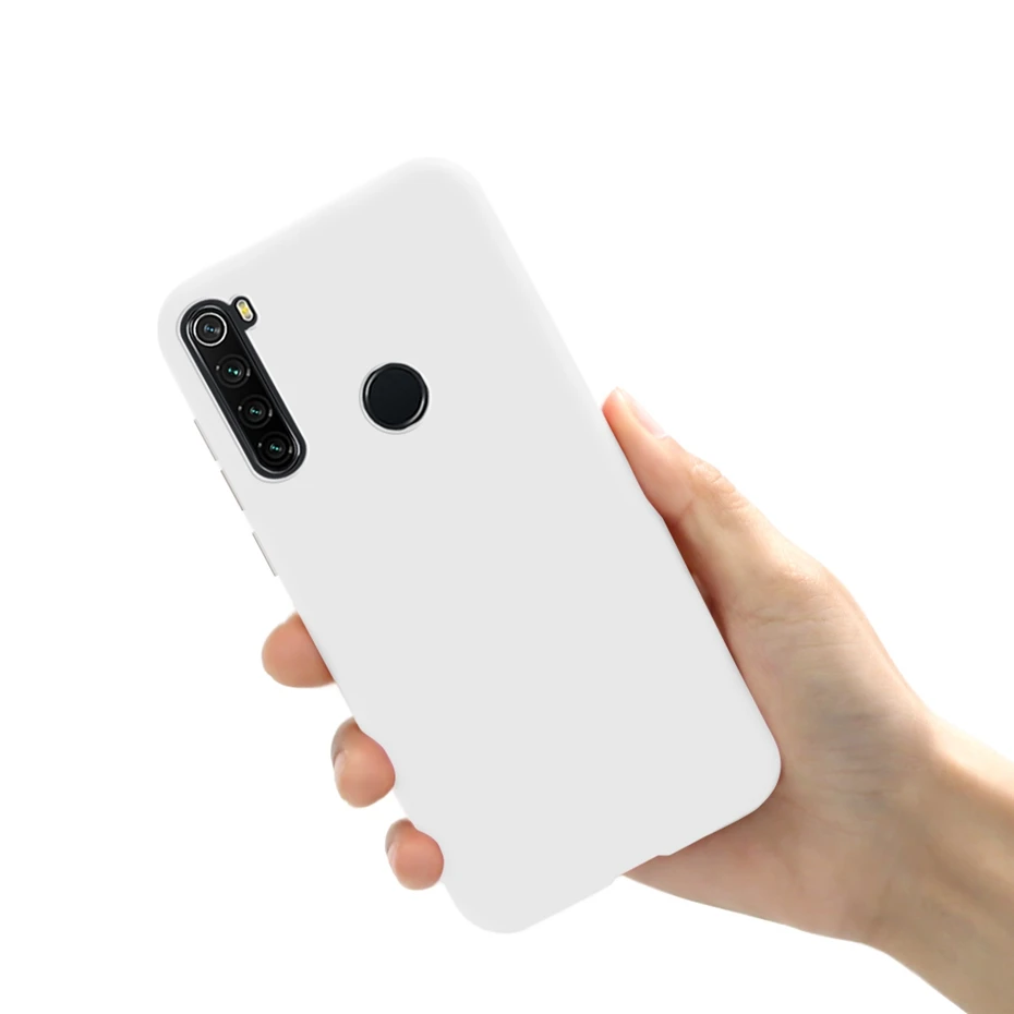Solid Color Matte Soft TPU Silicone Phone Case Cover